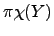 $ \pi\chi(Y)$